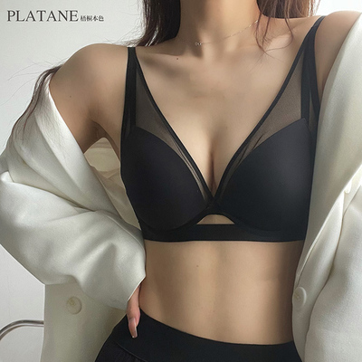 梧桐本色文胸光面无痕薄棉