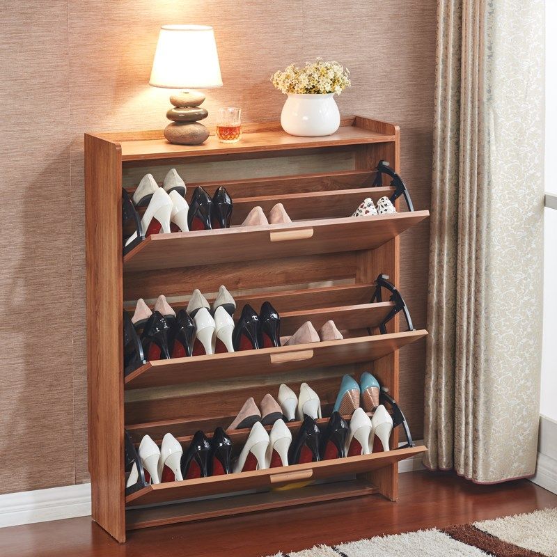超薄翻斗鞋柜简约现代经济型玄关门厅柜客厅17cm实木色大容量鞋架在类目 住宅家具, 柜类, 鞋柜中 - 来自Buy2taobao.com提供专业的淘宝代购服务