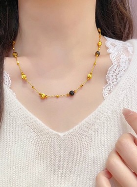 精工高版本虎眼石项链