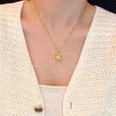 蹦迪珠苹果项链