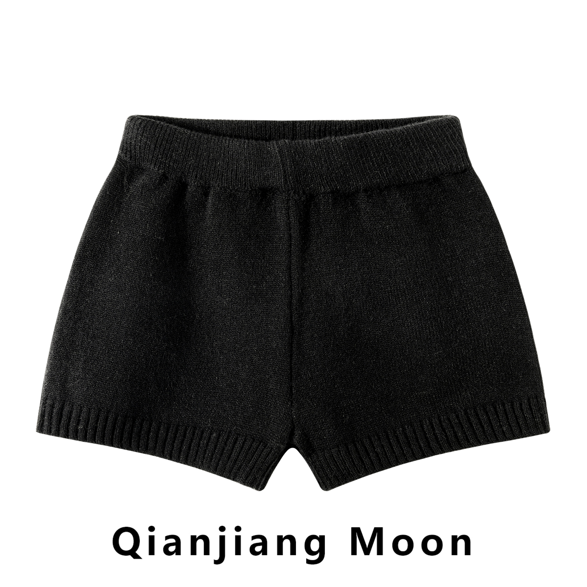 黑色复古高腰短裤女秋装2025新款小个子显瘦宽松百搭阔腿包臀裤子