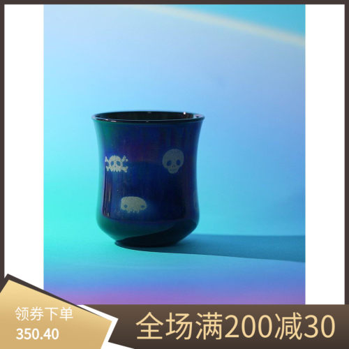 玻心璃语 |恐龙&骷髅咖啡杯 玻璃 原创设计 咖啡具 手工匠人 CCC