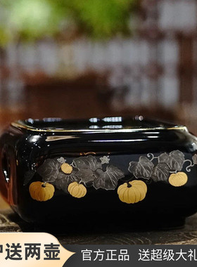 莺歌烧金瓜满园电陶炉新品四方小型静音煮茶炉不挑壶泡茶无线遥控