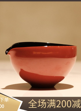 景德镇半斋造物手工拼色仿漆器公杯 公道杯 匀杯 分茶器 功夫茶具