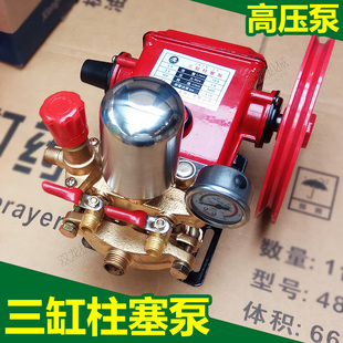 包郵 高壓清洗打藥機噴霧機三缸柱塞泵園林綠化壓力泵抽水洗車泵頭