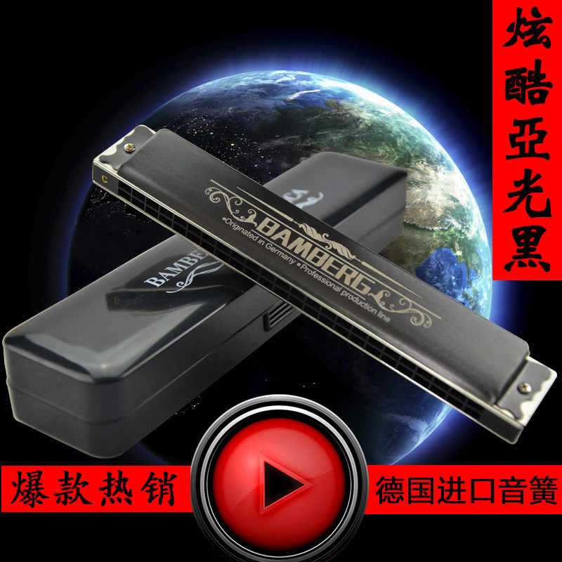 德国BAMBERG进口音簧24孔复音口琴高级成人专业演奏儿童初学者C调|ruв категории музыкальный инструмент/гитара/пианино/аксессуары, американский музыкальный инструмент, американский духовые инструменты, гармоника - от Buy2taobao.com для оказания профессиональной услуги покупки агента Taobao