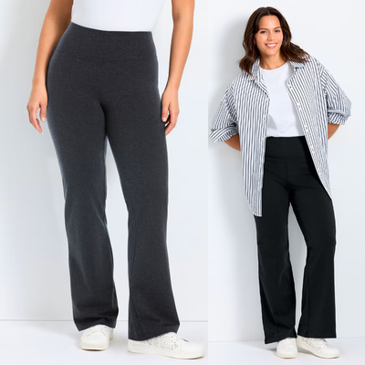 2726欧美外贸原单胖MM特大码微喇长裤200 300 400 450斤