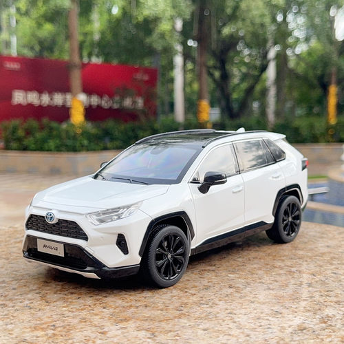 正版118丰田RAV4荣放合金车模