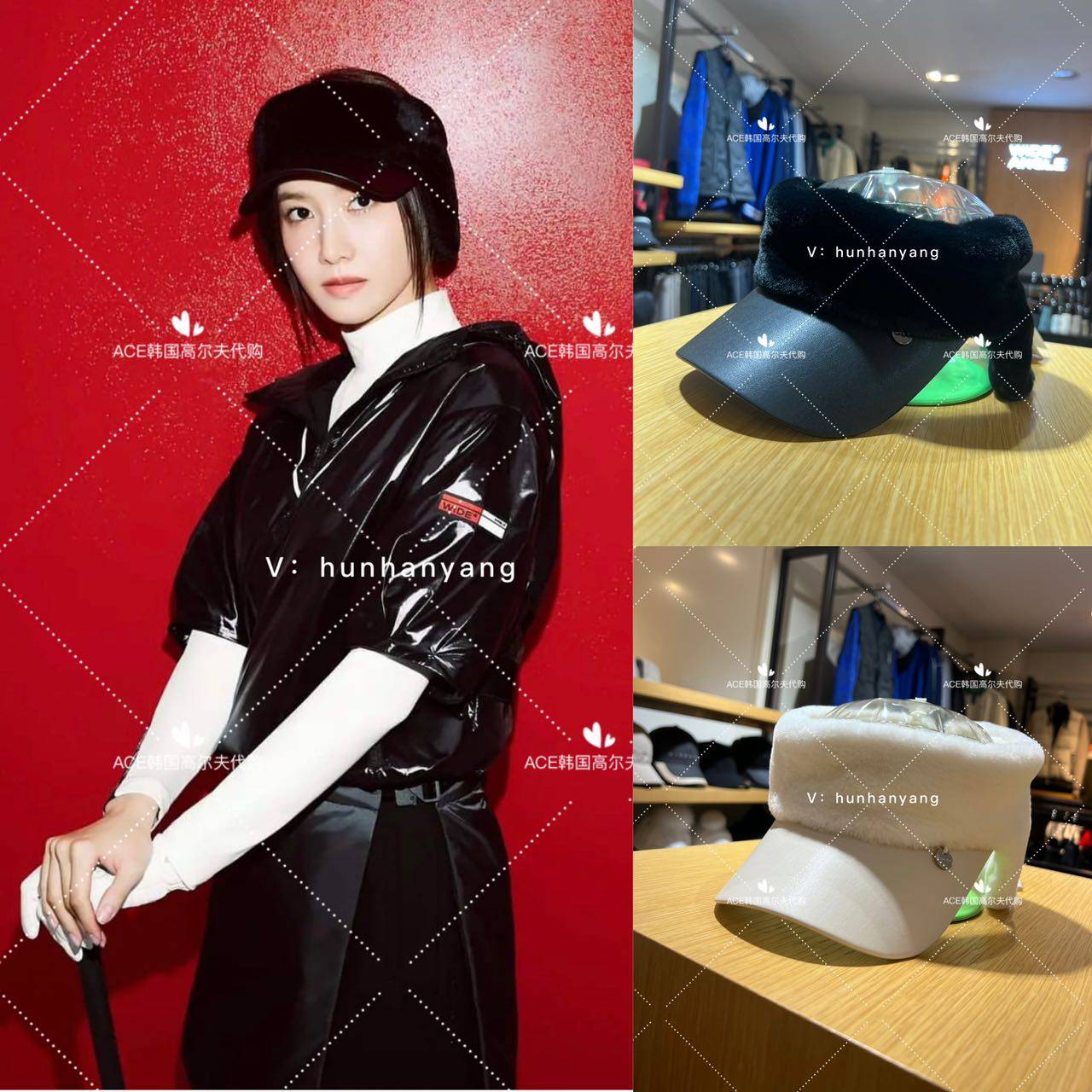 Wangle高尔夫女士无顶防晒帽