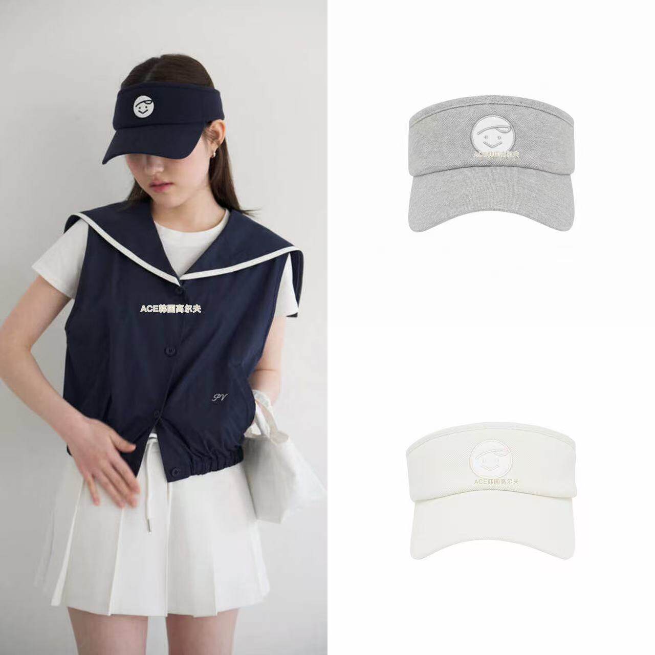 PIVVEE高尔夫球帽女士26春季新款百搭休闲时尚运动透气无顶防晒帽