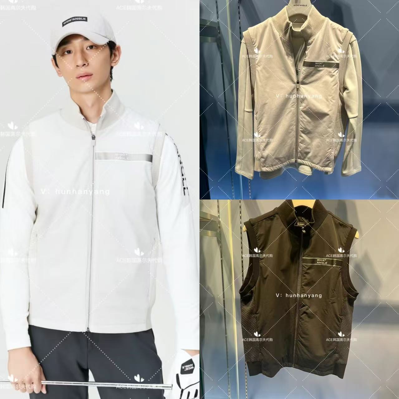 男士高尔夫球服24秋冬马甲