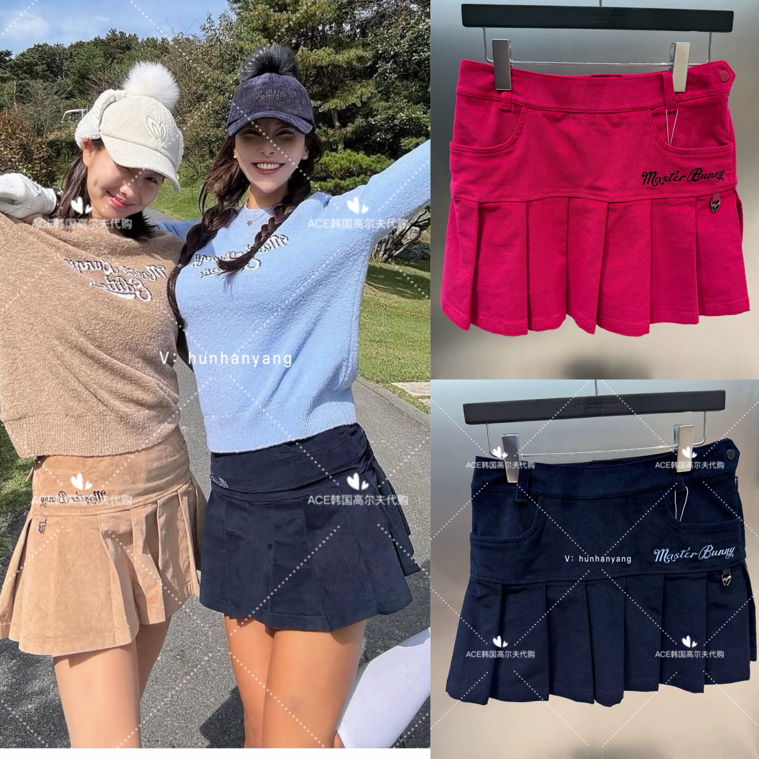女士高尔夫服装25冬季短裙