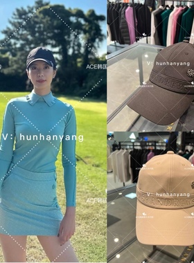 St ANDREWS折扣高尔夫女士2023秋季百搭LOGO纯色蝴蝶结防晒帽