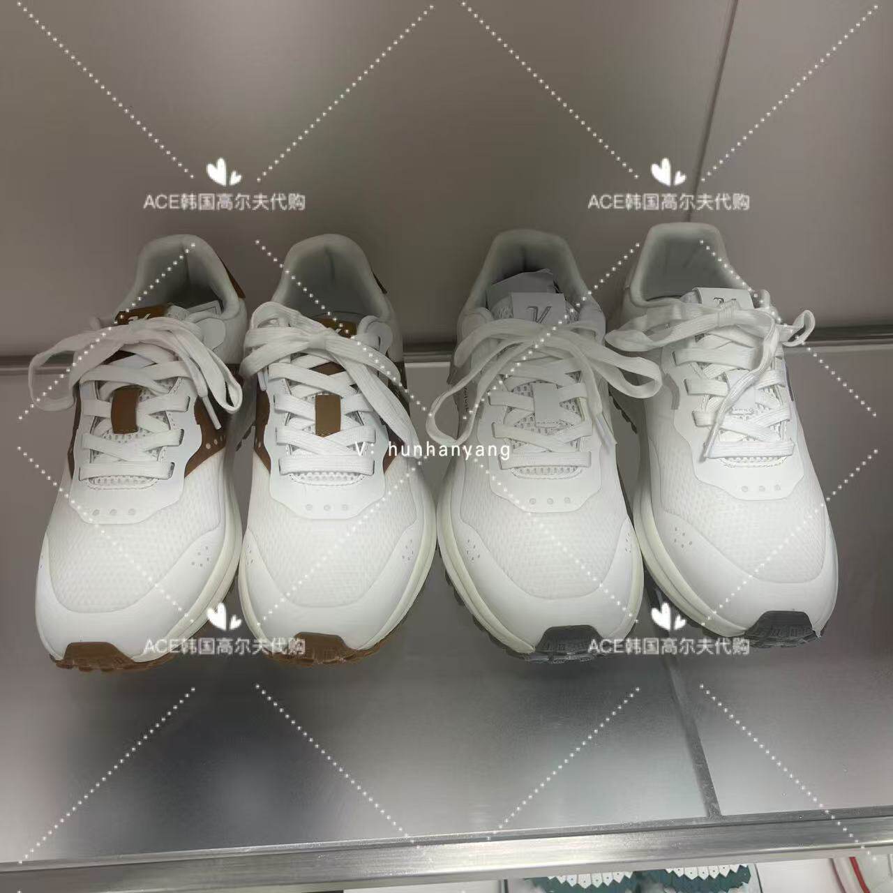 VOLVIK女士高尔夫球鞋25初秋新款百搭休闲时尚运动厚底增高球鞋