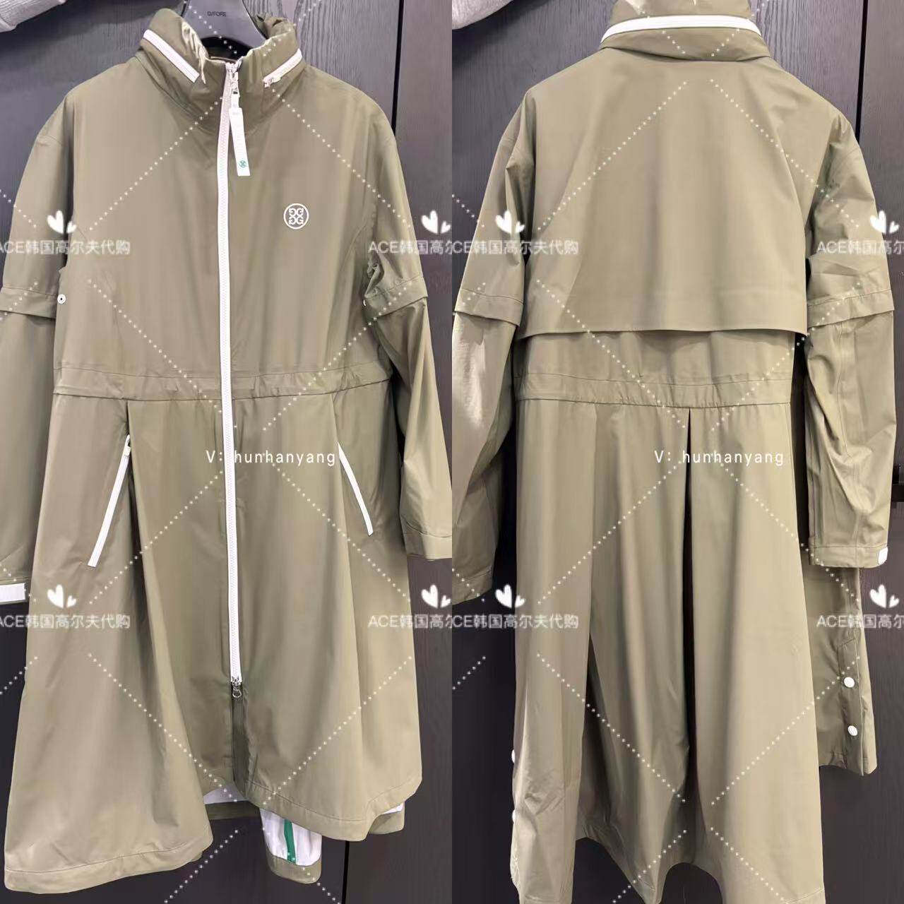 GFORE女士高尔夫长款雨衣