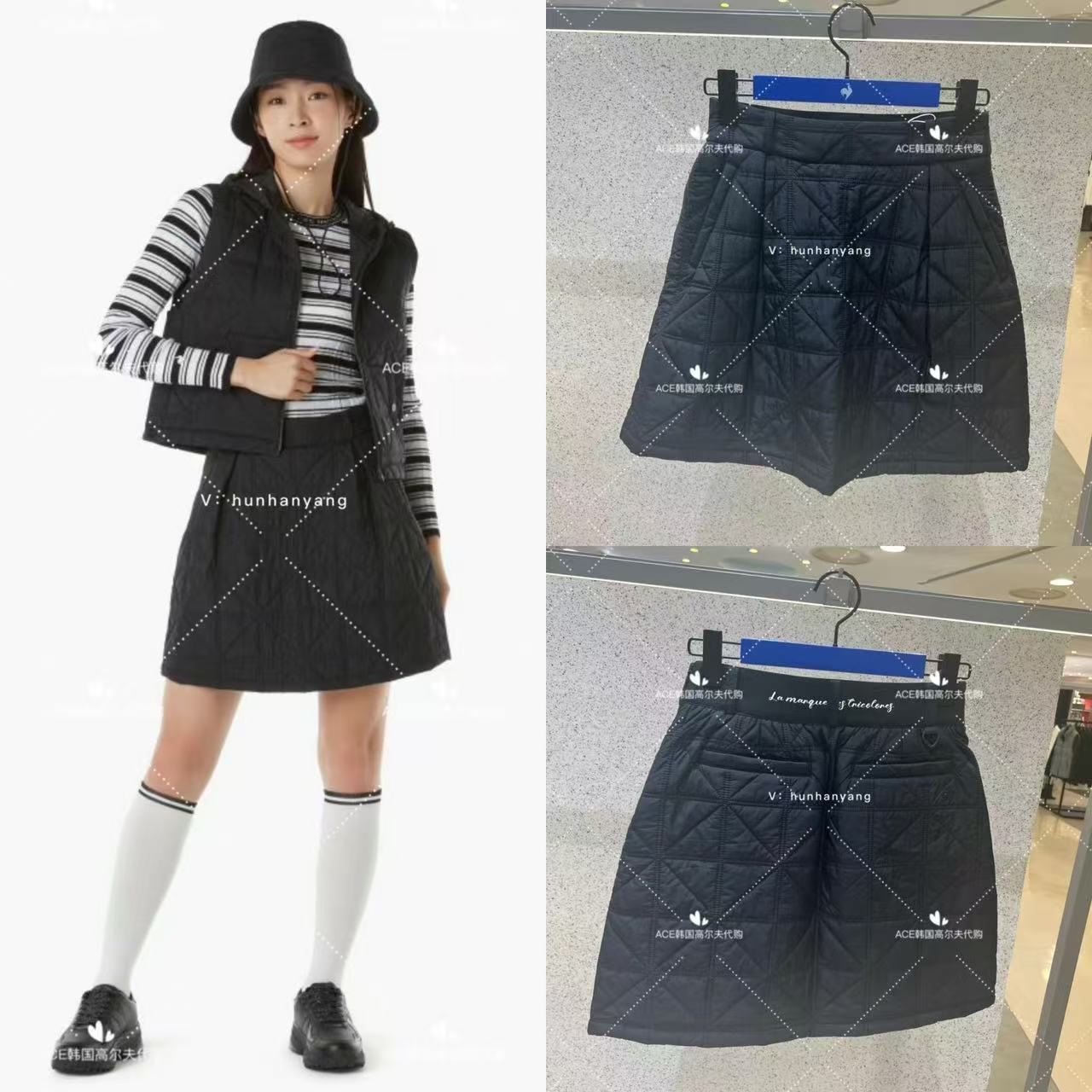 女士高尔夫服装24秋冬短裙