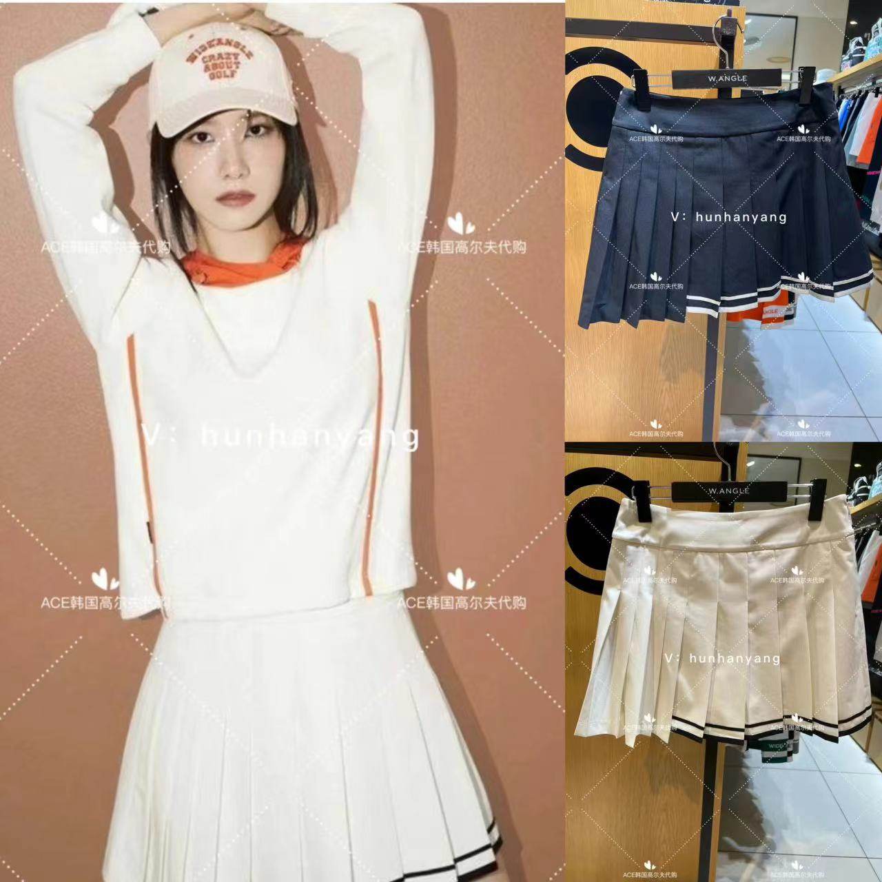 Wangle高尔夫女士百褶运动裙