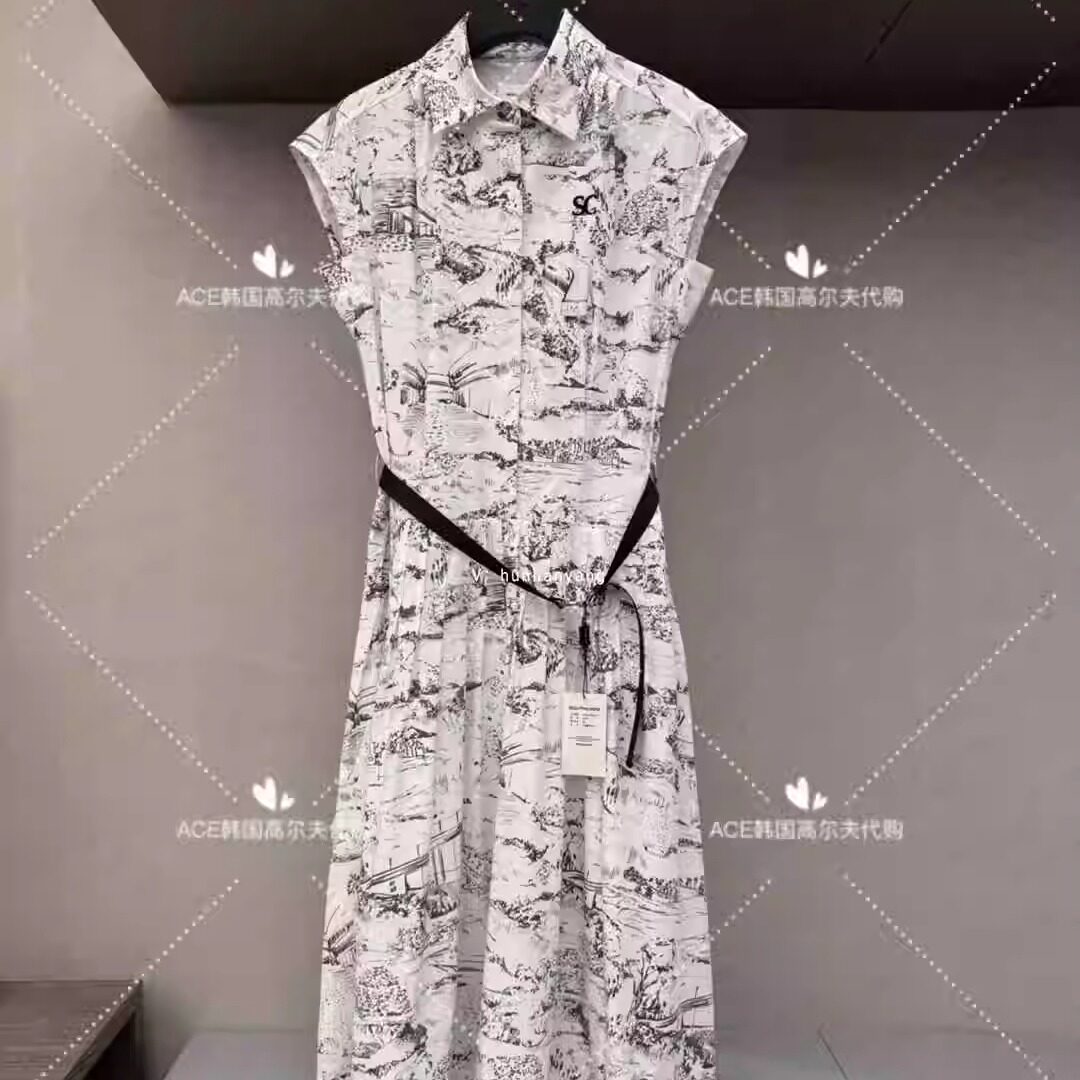 女士高尔夫服装25夏季连衣裙