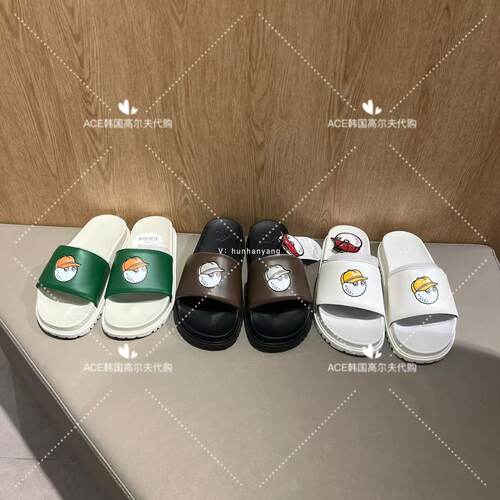 MALBON男女同款高尔夫拖鞋