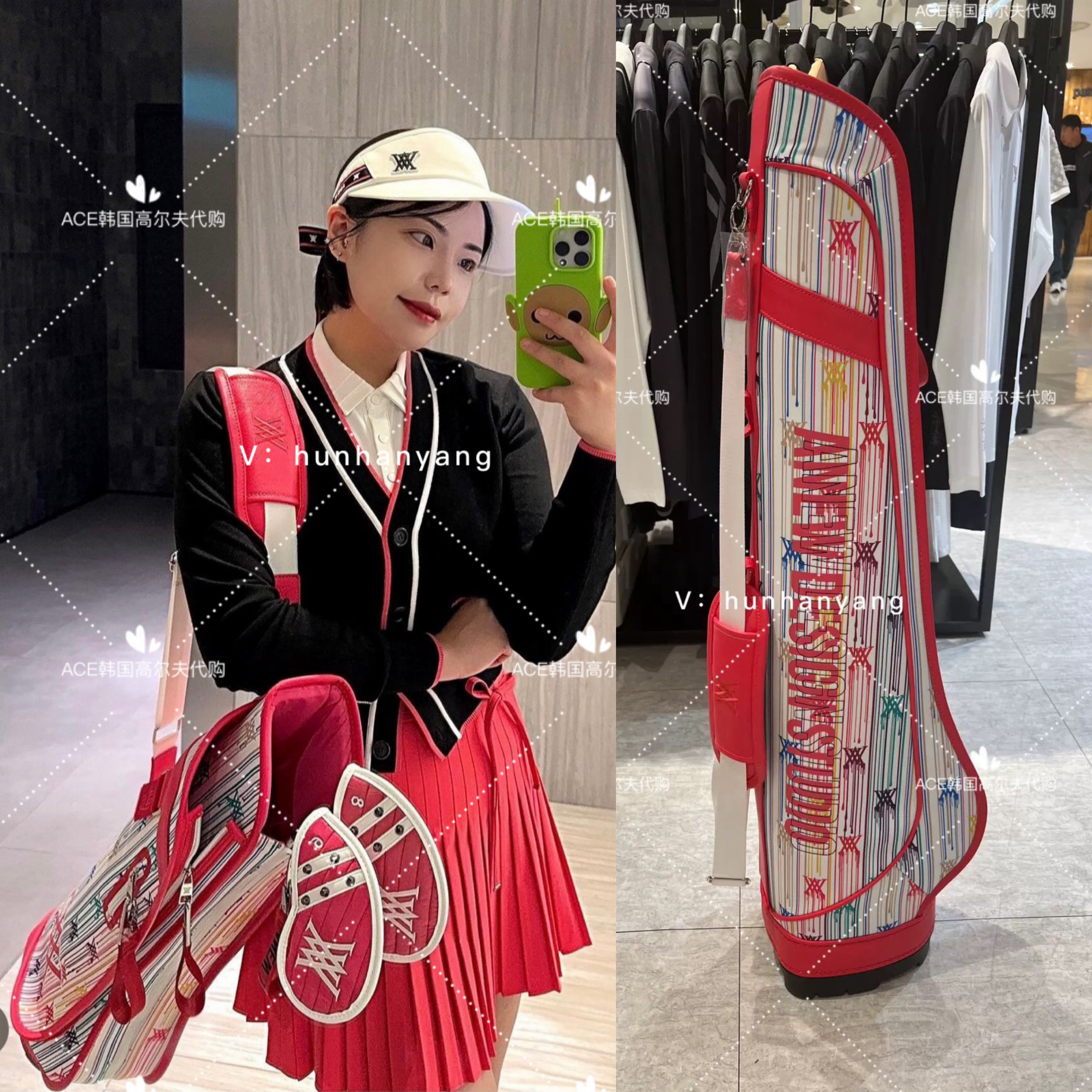 韩国代购女士高尔夫枪包练习包