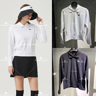 PXG女士高尔夫折扣长袖25春季百搭休闲时尚运动翻领针织舒适长袖