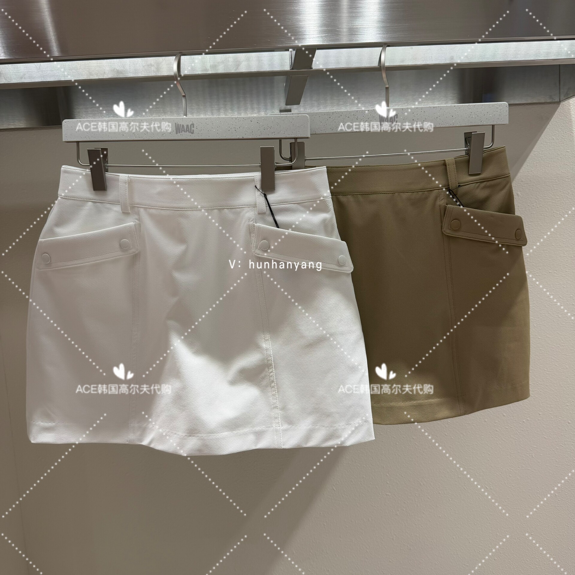 Waac女士高尔夫裙子26春季新款百搭休闲运动时尚修身挥杆口袋裙子