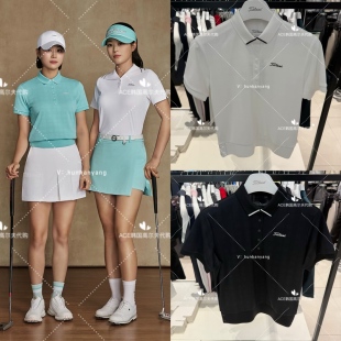 Titleist泰特利斯女士高尔夫短袖26夏季新款休闲运动透气翻领短袖