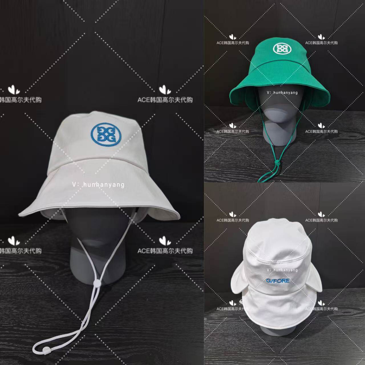 GFORE高尔夫球帽女士26春季新款百搭休闲时尚运动透气渔夫防晒帽
