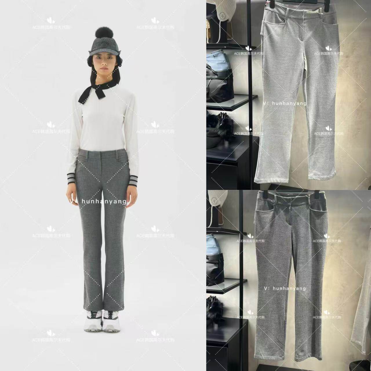 女士高尔夫服装24秋冬长裤
