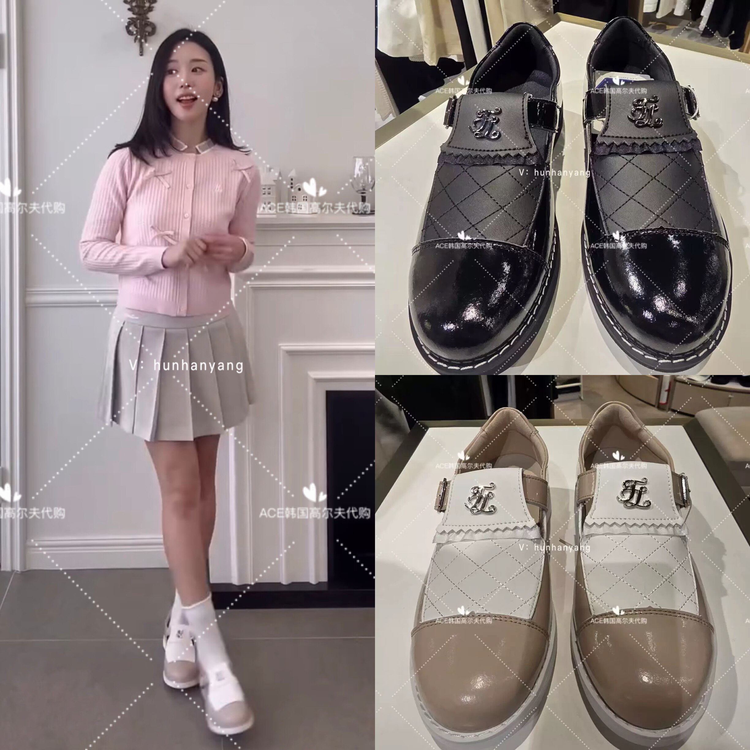 FL女士高尔夫舒适防滑个性运动鞋
