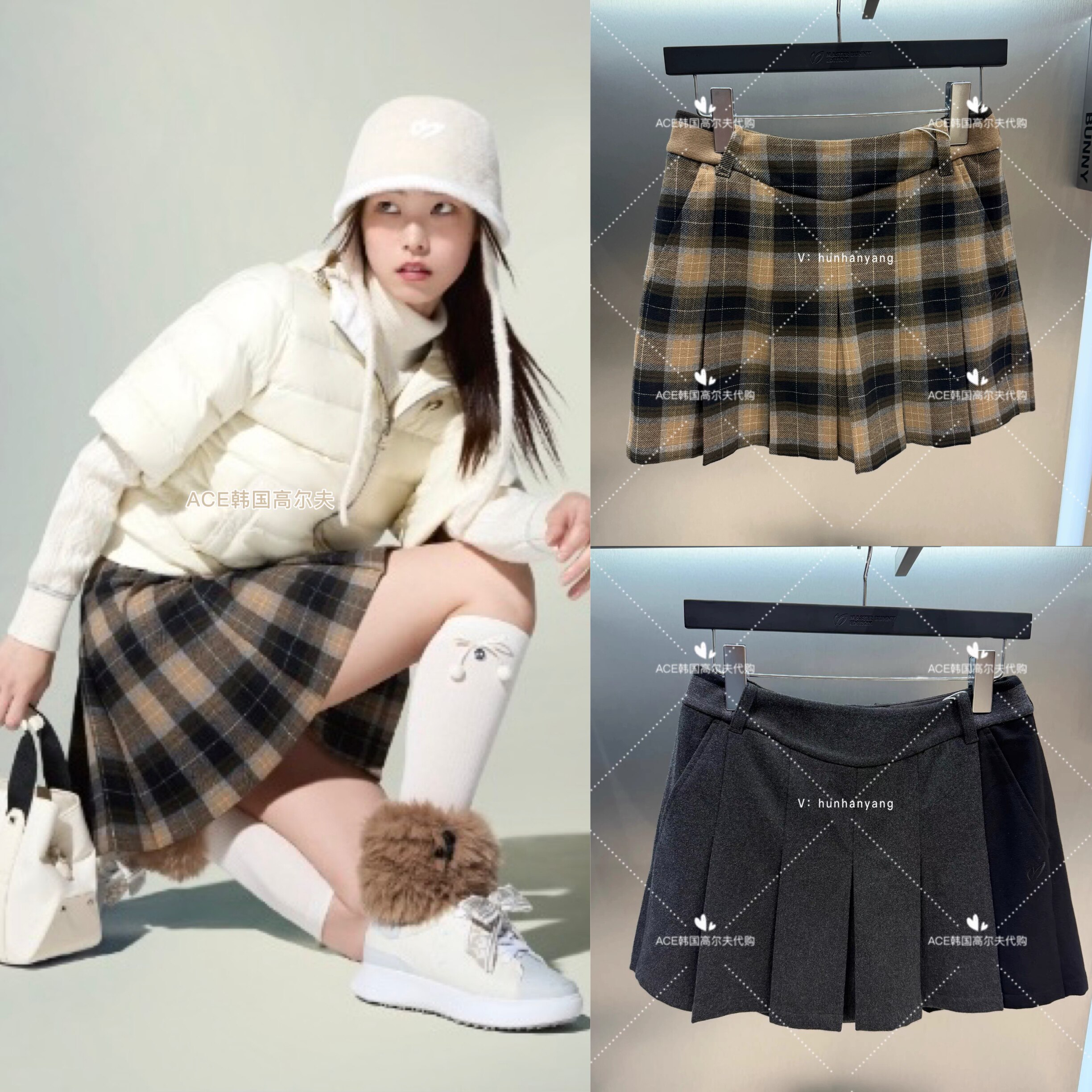 女士高尔夫服装25冬季短裙
