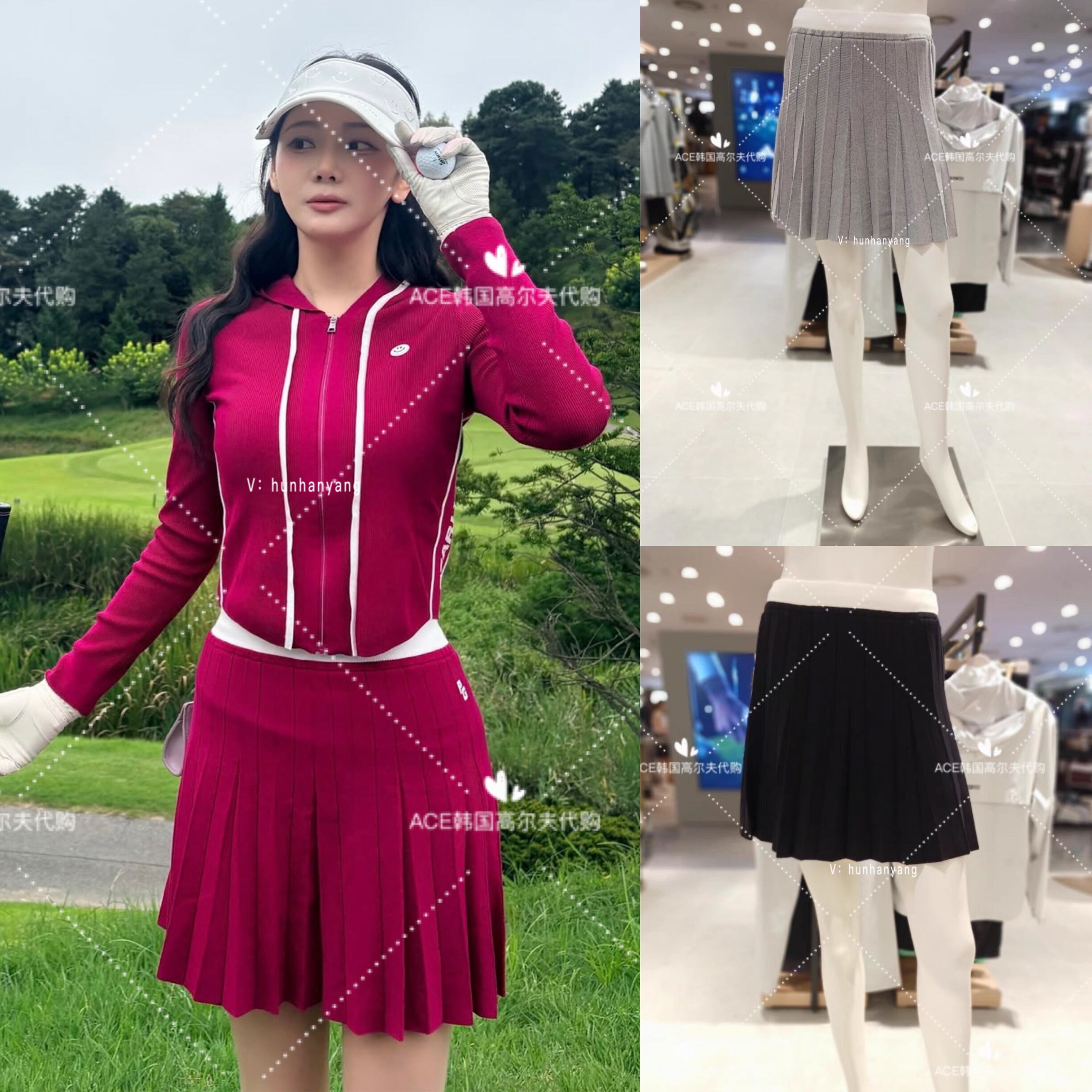 女士高尔夫服装26秋季裙子