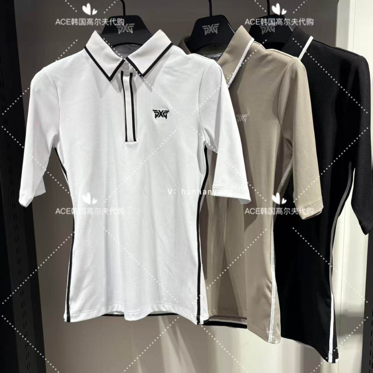 PXG女士高尔夫半袖短袖POLO