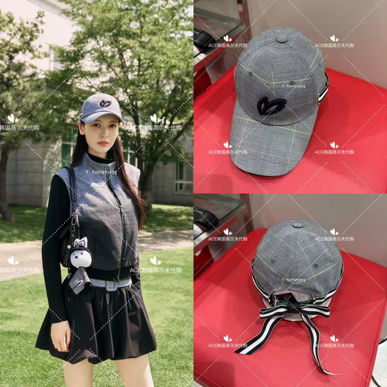 小兔子高尔夫球帽女士26秋季