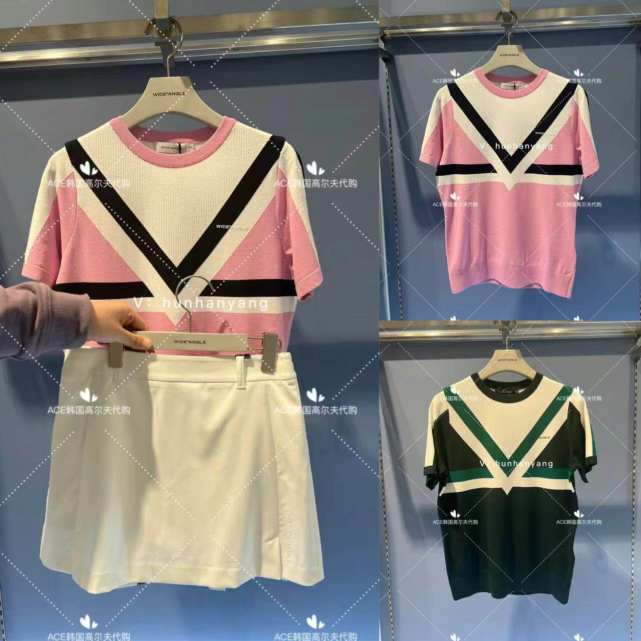 Wangle女士高尔夫服装24夏季