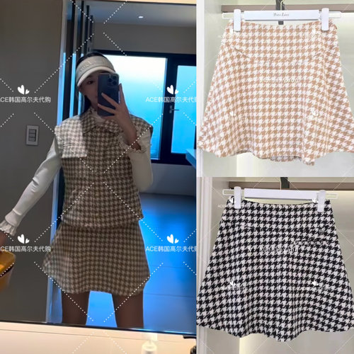 女士高尔夫服装24秋季短裙