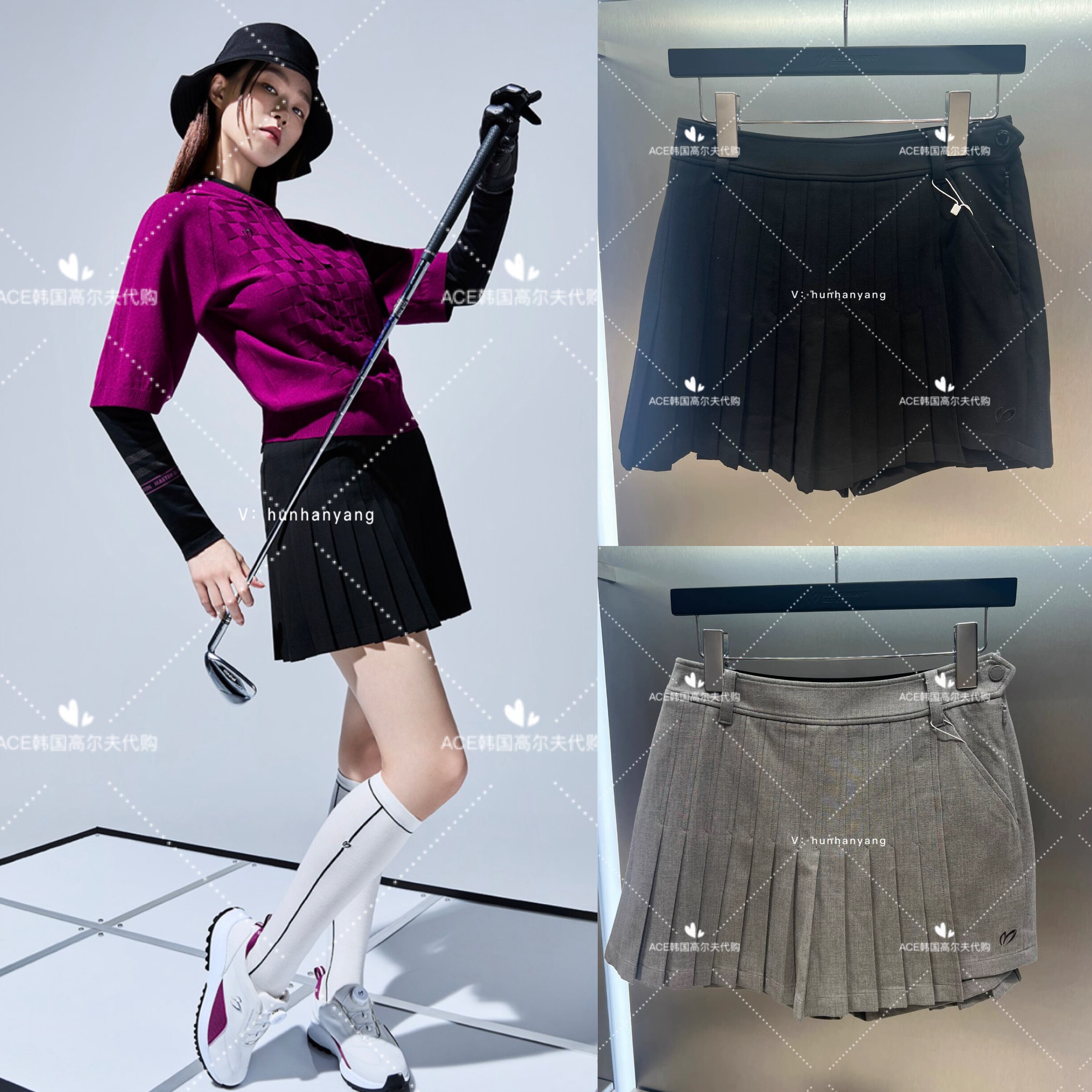 女士高尔夫服装25秋季裙子