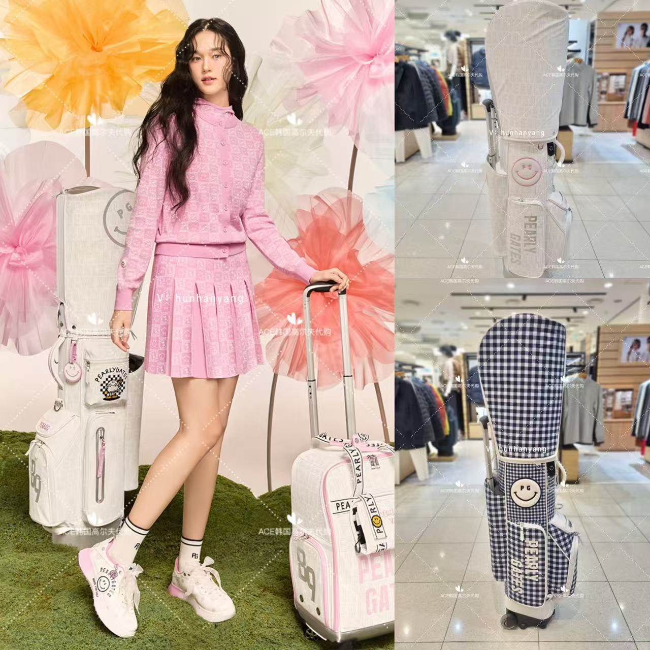 PearlyGates高尔夫球包女士26春季新款百搭休闲运动轻便拉杆球包