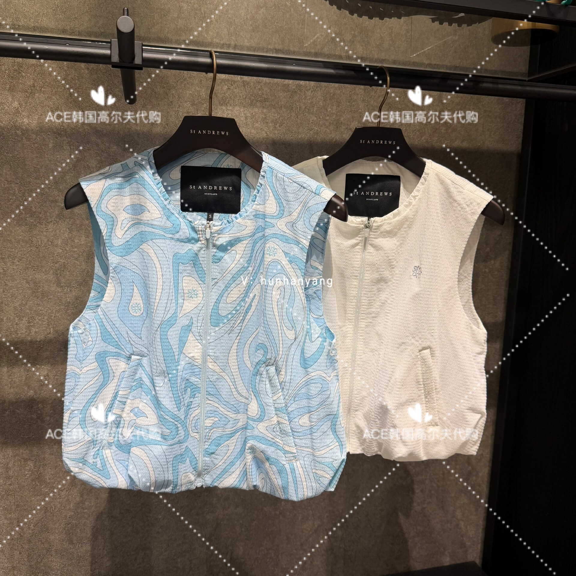 St ANDREWS女士高尔夫马甲26夏季新款百搭休闲运动时尚修身马甲