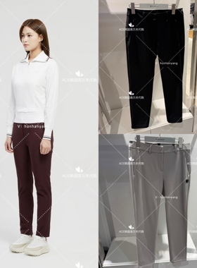 Wangle女士高尔夫运动裤25冬季新款百搭休闲运动加绒裤子WWW25331