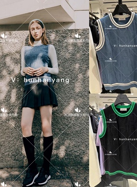 PING折扣高尔夫女士2023初秋百搭LOGO圆领针织无袖上衣