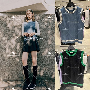 PING折扣高尔夫女士2023初秋百搭LOGO圆领针织无袖上衣