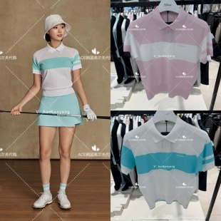 Titleist泰特利斯女士高尔夫短袖26夏季新款休闲运动透气翻领短袖