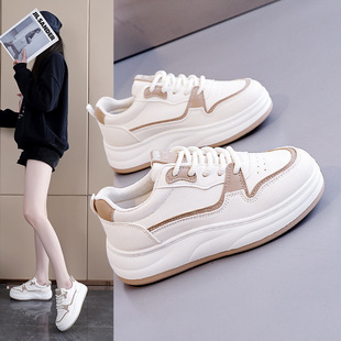 卡迪高2026新款女鞋舒适休闲百搭运动休闲板鞋爆款潮鞋厚底小白鞋
