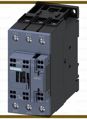 3RT20363AK60【CONTACTOR S2 50A 120VAC SPRING 1】