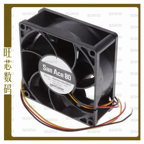 9GA0824B2D001【FAN AXIAL 80X32MM 24VDC WIRE】