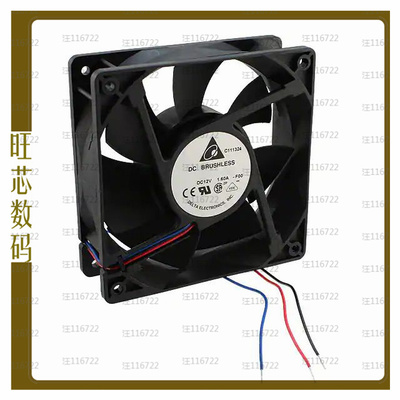 AFB1212SHE-F00【FAN AXIAL 120X38MM 12VDC WIRE】