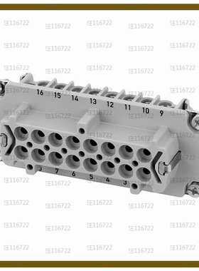 C14610B0161021【INSERT FEMALE 16POS+1GND SCREW】