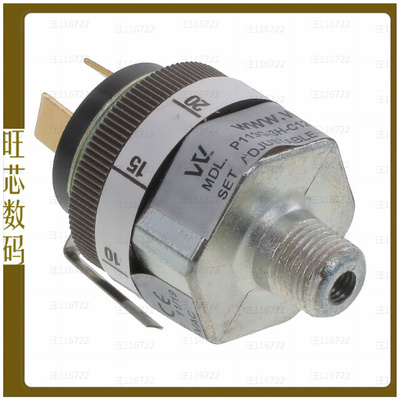P119G-3H-C12TB-DIS【PRESSURE SWITCH 1.6-30 PSIG】