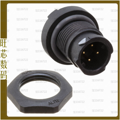 AD-04PMMP-QC8001【CONN RCPT MALE 4POS GOLD SOLDER】